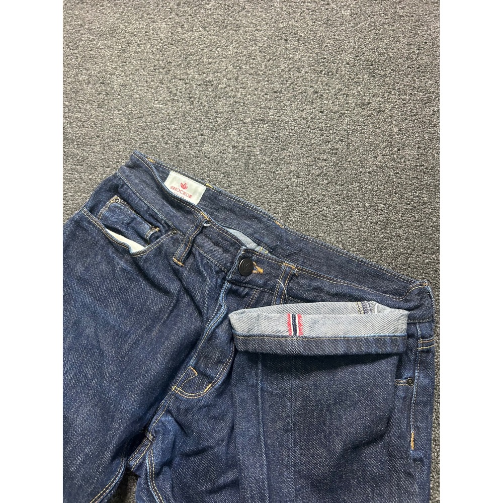 Shockoe Atelier Selvedge Denim Jeans Indigo Blue Mens 28x28 Straight Leg USA‎